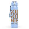 1PC God Got Me Faith Quote Print 750ml Color Plastic Sports Water Bottle Leakproof Flip Straw Lid Suitable for Sports Office Home Use