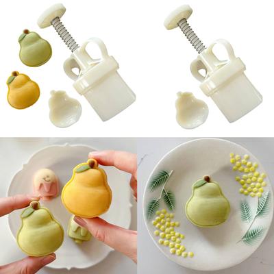 Печенье Штампы Форма Груша Лунный пряник Формы Ручной Пресс MoonCake Maker DIY Выпечка Инструмент для Праздника Середины Осени
