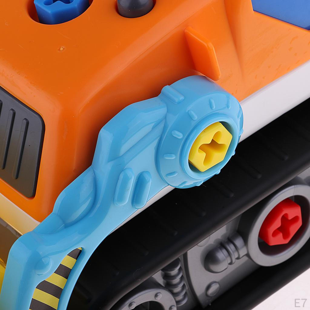 Assembly Plastic Car Simulation Truck Blocks Kit Educational Toys