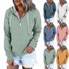 Women's Casual Fashion Solid Color Long Sleeve Pullover Hoodies Sweatshirts
