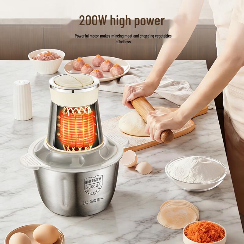 Peskoe Electric Meat Grinder Food Processor CN plug (adapter included)