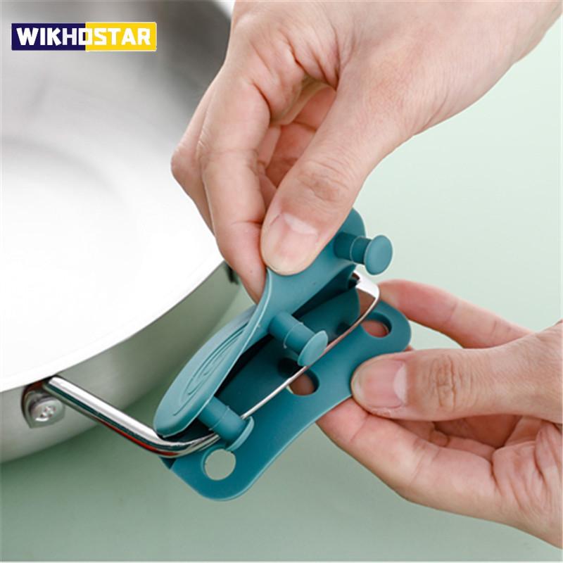 1Pair Of Silicone Handles Anti-Scalding Non-Slip Silicone Pot Handle Cover Heat Insulation Handle Cover Kitchen Accessories