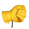 1 Pair Yellow Cowhide Heavy Duty Safety Protective Driver Working Welding Stretchable Mechanic Glove Leather Work Gloves For Men