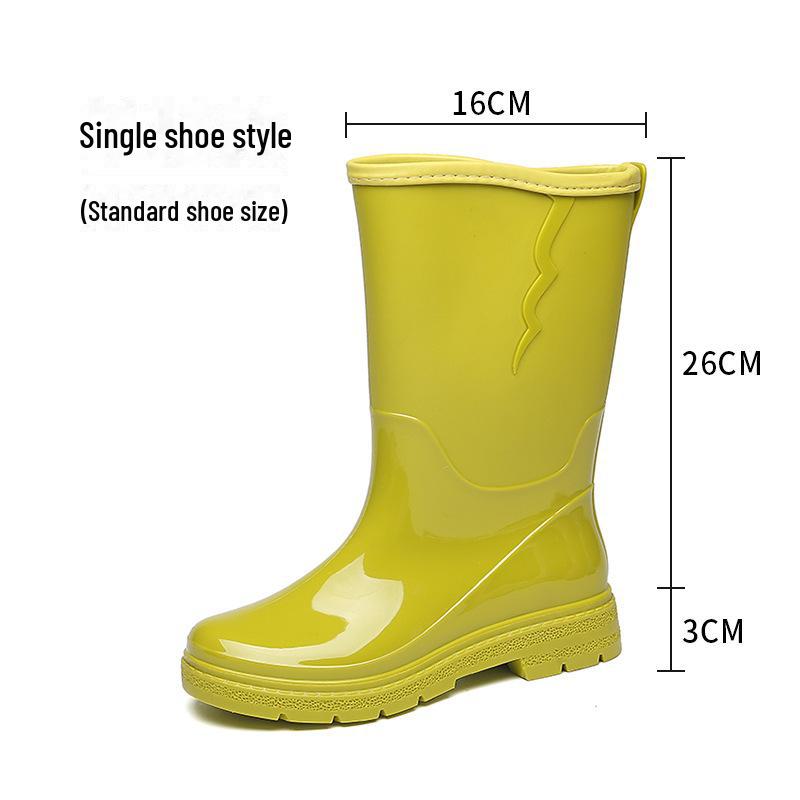 Женские водонепроницаемые высокие резиновые сапоги: Стильный, нескользящий, удобный, износостойкий — идеально подходит для кемпинга и использования на кухне.