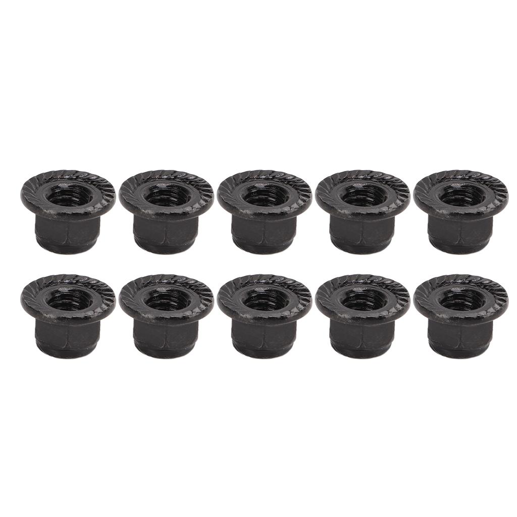 10 Pcs Lock Tire Nut Corrosion Resistant RC Model Car M5 Flange Nut Lock Tire NutBlack