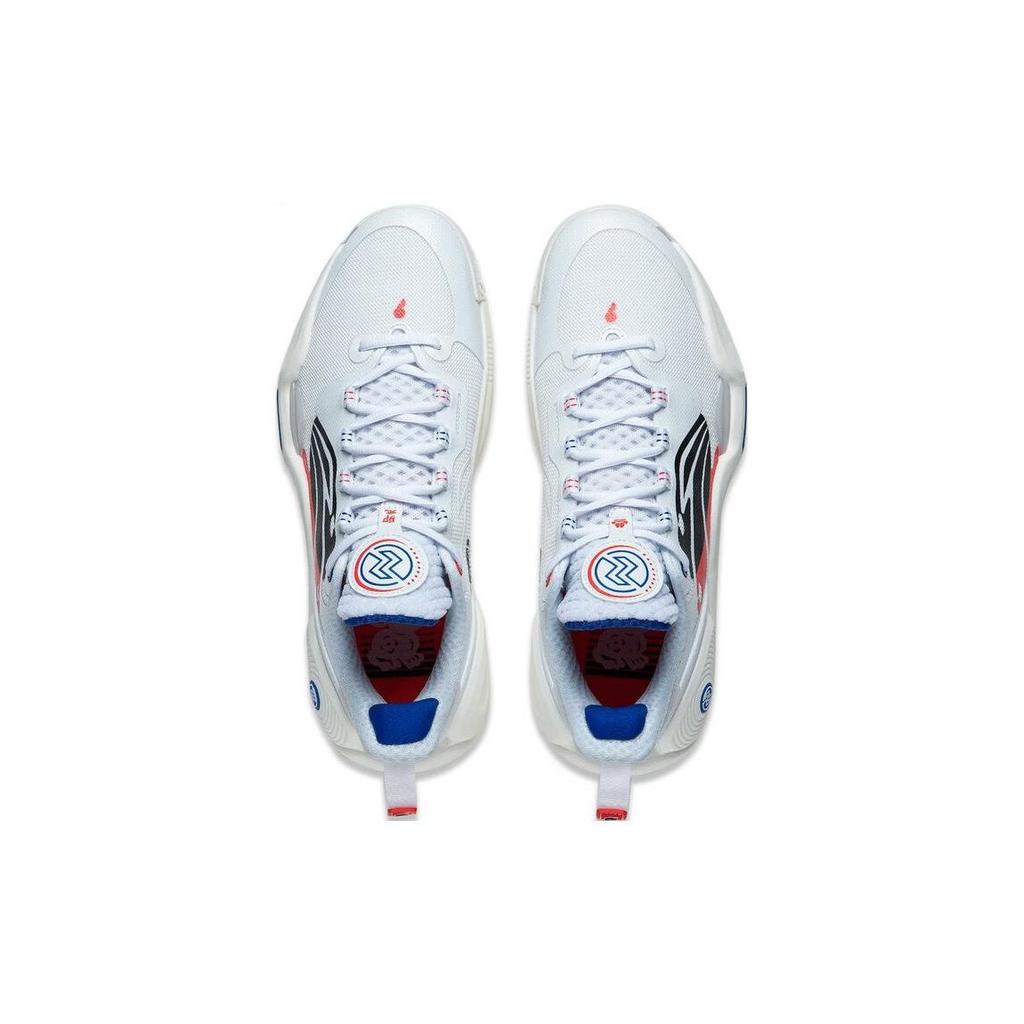 Li Ning Flash 9 Basketball Shoes Men Sneakers White Red ABPT001-4