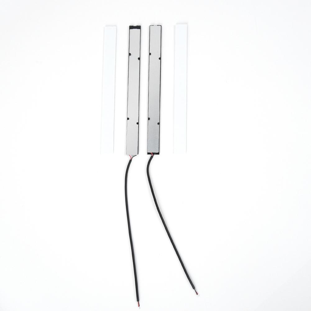 2 шт., 17 см, светодиодная полоса COB, красная, водонепроницаемая, автомобильная, 12 В, противотуманные фары DRL, фара дальнего света