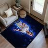 Football Player Action Floor Rug Office Rug Design for Foyer Entryway Study room Living Rooms Antislip Carpet Office home decor Gift for Festivals