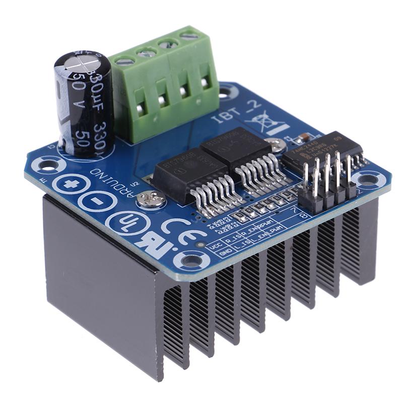 Double Bts7960B Dc 43A Stepper Motor Driver H-Bridge Pwm For Arduino Smart Car