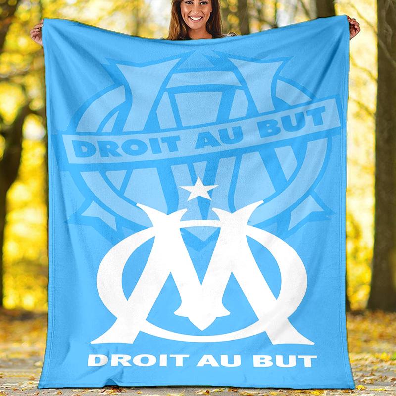 1pc Marseille Theme Blanket - Digital Print, Polyester, Cozy for All Seasons, Perfect for Outdoor, and Travel