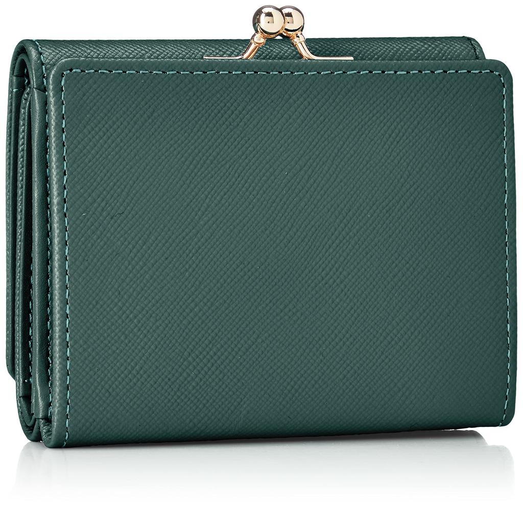 Женский кошелек Lanvin en Bleu Luxembourg с застежкой, складной, темно-зеленый
