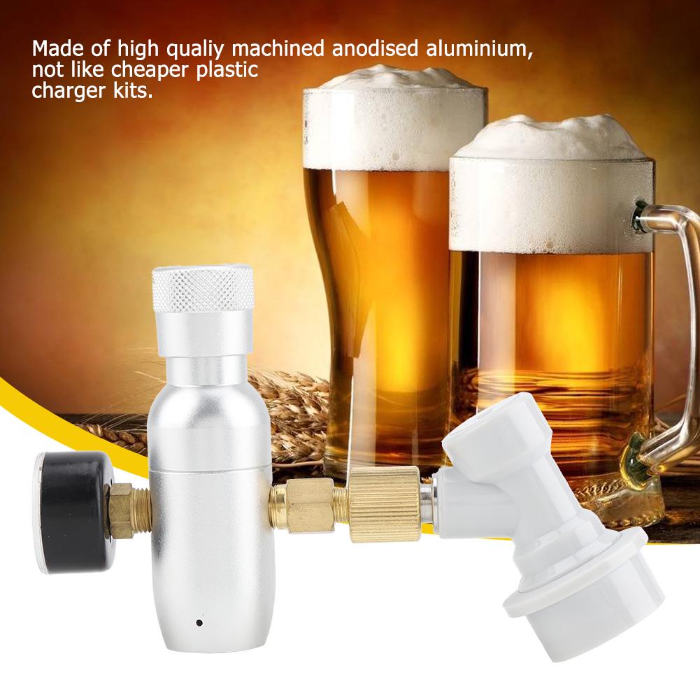 Homebrew CO2 16g Регулятор Зарядный Комплект Газ Отключение Домашний Кегератор Разливного Пива(0-150 фунтов на квадратный дюйм)