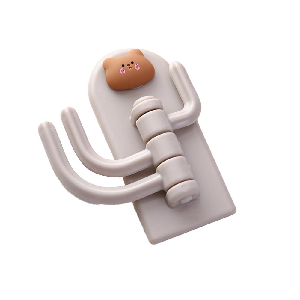 Симпатичные крючки, самоклеящиеся, 3 крючка, симпатичные, для студенческого общежития, бесплатный дырокол, не оставляющий следов, липкий крючок, настенный, дверной, крючок для ключей