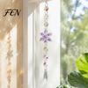 Reflective Light Catchers Faux Crystal Sun Catcher, Hanging Prism Suncatcher, Snowflake Rainbow Maker Pendant Artistic Home Decor Gifts for