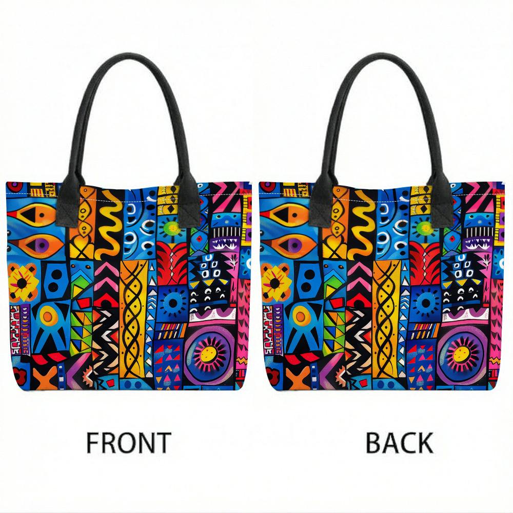 Colorful Tribal Print Tote Bag