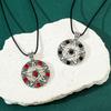 Vintage Gothic Supernatural Necklace - Pentagram Pentacle Five-Pointed Star Pendant on Rope Chain for