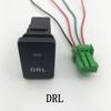 After Fog Light LED DRL Heating Up Tail Gate Front Fog Light Switch Button with Wire For Toyota RAV4 Prado (2010-2018) LC