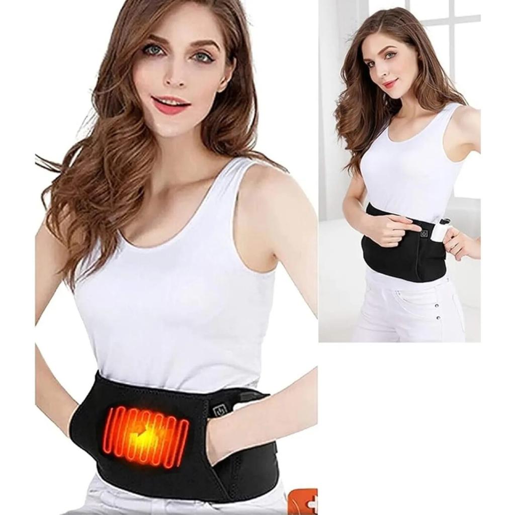 Electric Heating Pad Belt Supretto for the Abdomen, Back and Waist (8708)