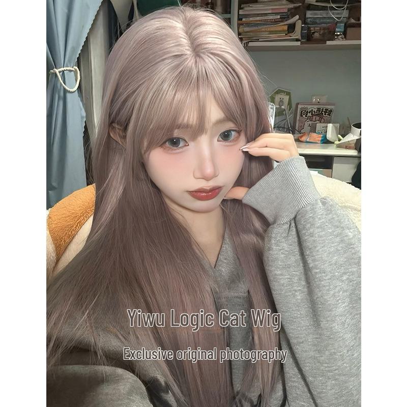 Логичный парик для кошек: Taro Purple Длинные прямые в стиле Лолиты для повседневной носки