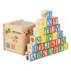 Multi-functional Letter Cognitive Toys 27-grain Stamping Blocks Cube Stacking Game  3-6 Years Old