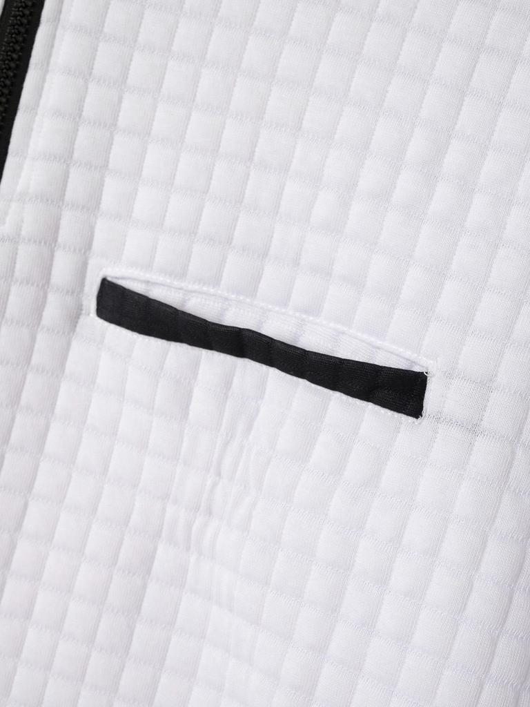 Мужская рубашка-поло в клетку с застежкой-молнией на рукаве - Распродажа весна/осень