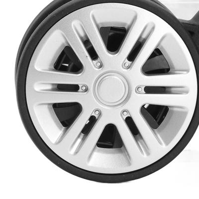 1 Pair Durable Mute Swivel Luggage Wheels Easy Installation Black Replacement Wheels Suitcase Wheels Travel Essential