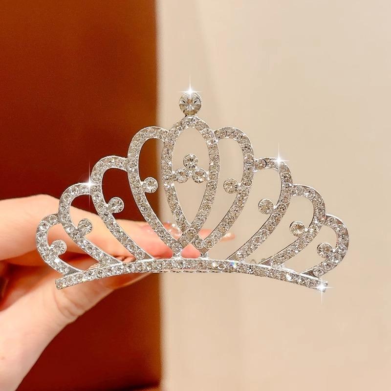 Хрустальная Корона Головной Убор Детский Подарок на День Рождения Принцесса Расческа для Волос Свадебная Вечеринка Свадебная