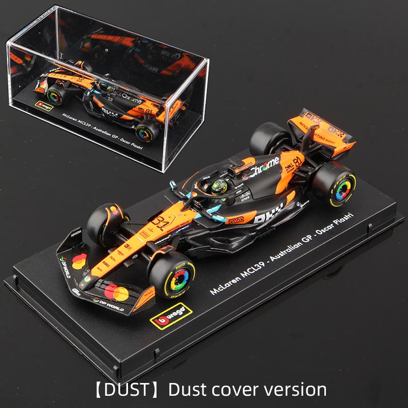 Ббураго 1:43 2025 McLaren Racing MCL39 F1 Модель из сплава Формула Авто Игрушка #4 Норрис #81 Пиастри Литой Статический Миниатюрный
