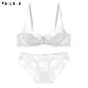 DKGEA Lace Bra Set Transparent Underwear Sexy Women Brassiere Plus Size