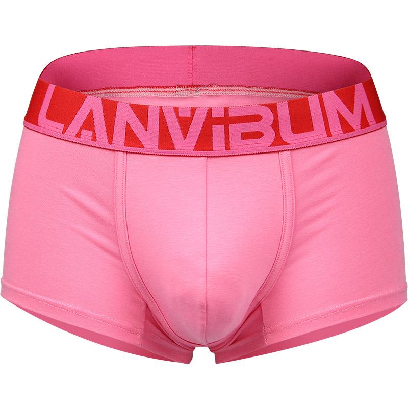 Мужские модные хлопковые спортивные трусы-боксеры средней посадки - Сексуальный корейский стиль, Большой размер, Четырехугольный дизайн