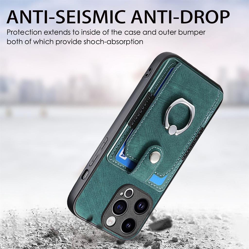 PU Leather Magnetic Card Wallet Ring Holder Phone Case for iPhone 15 14 Plus 13 12 11 Pro XSMAX for Samsung S23 S22 S21 Ultra Plus A05 A14 A54 A13 A53