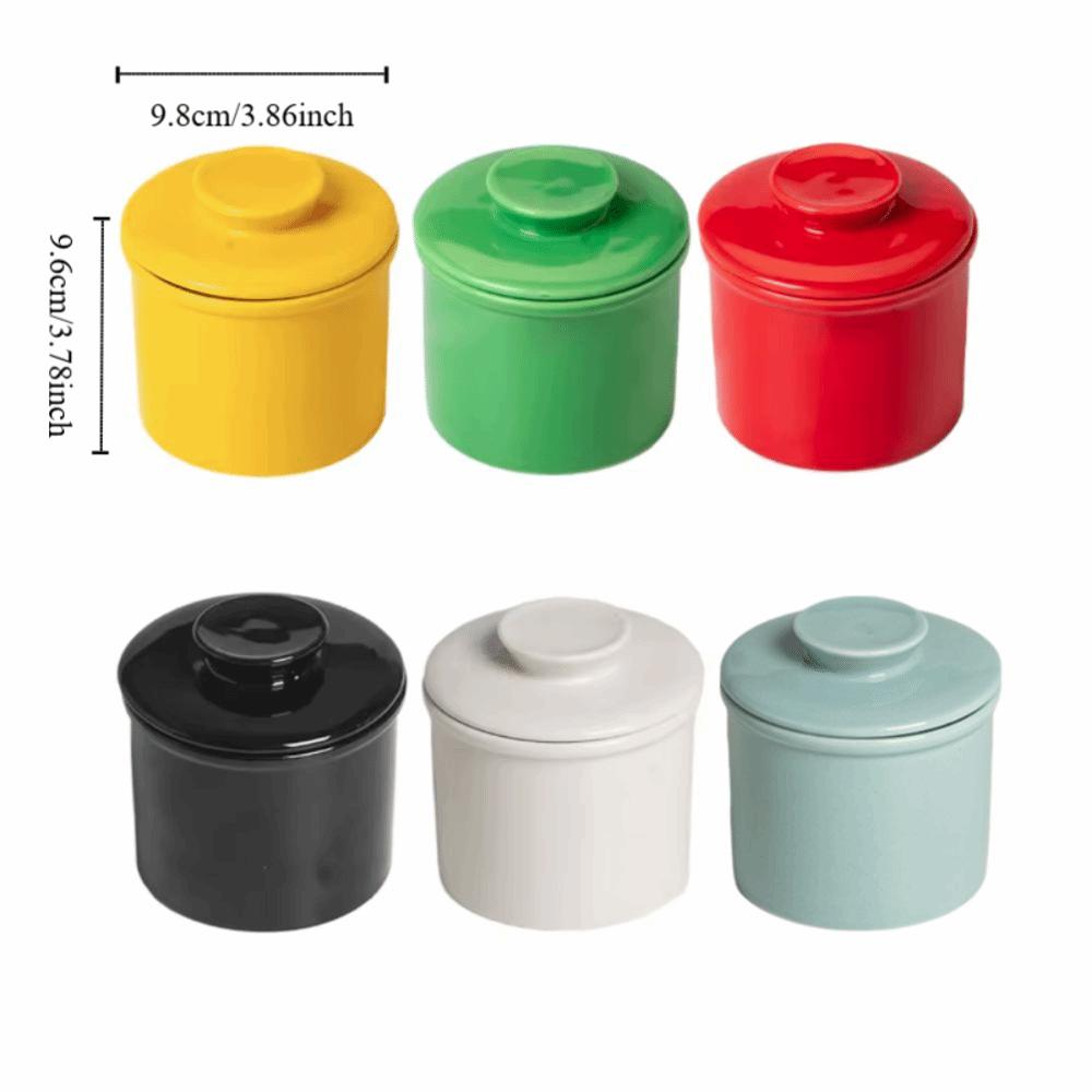 Герметичный французский горшок для масла Керамический хранитель масла Простой контейнер для хранения масла Сыр