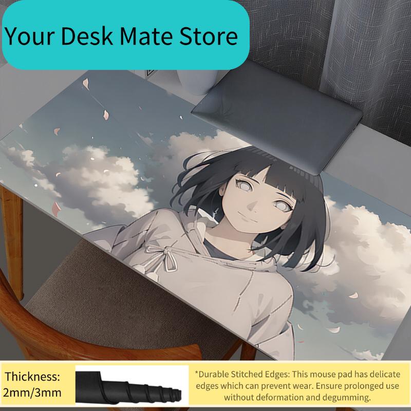 Naruto Hyuuga Hinata Large Mouse Pad Pc Speed For e-sports Players 800x300 Laptop Computer Keyboard Desk Mat Xxl Mousepad