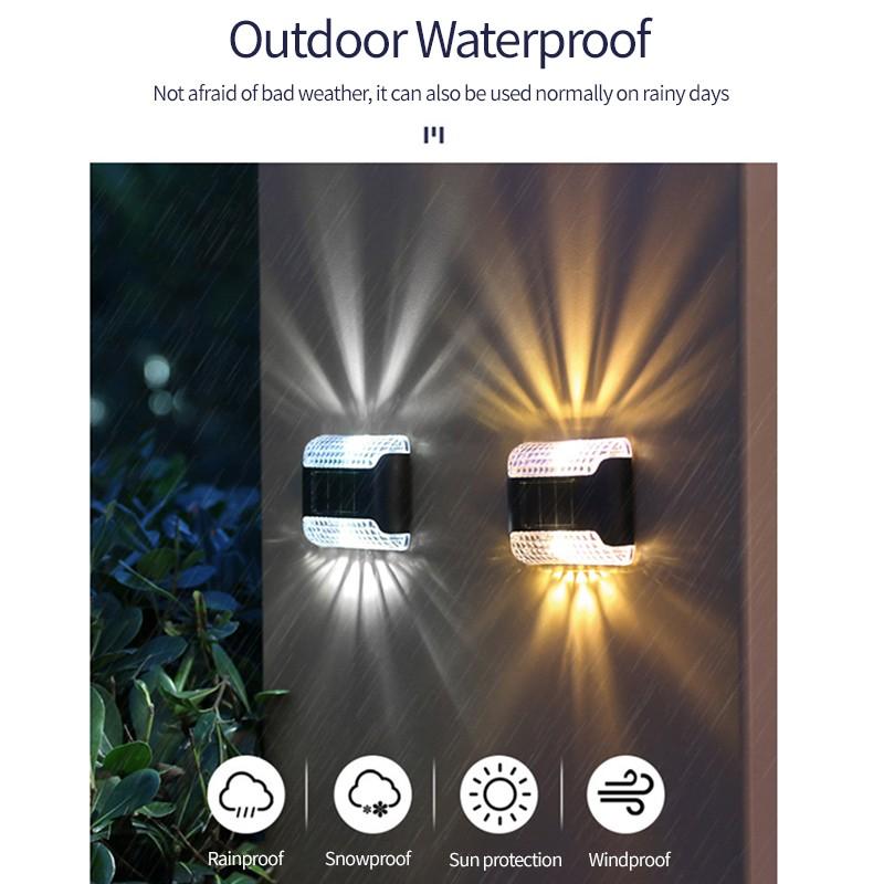 1/4/8 шт. солнечный светодиодный садовый солнечный фонарь, уличный солнечный свет, солнечные фонари для забора, уличный садовый путь, водонепроницаемый настенный светильник