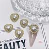 Retro Luxury DIY Rhinestone Heart Nail Accessories - Zircon Manicure Jewelry
