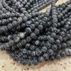 Vintage Black Cracked Agate Beads - DIY Jewelry Accessories with Bright Tortoise Pattern, Hot Sale.