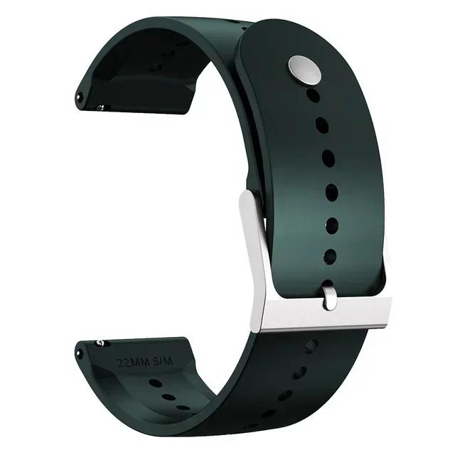 22mm Soft Silicone Strap For Suunto Ocean/Suunto RACE S/Suunto Vertical Replacement Band For Suunto 5 9 Peak Pro Watchband