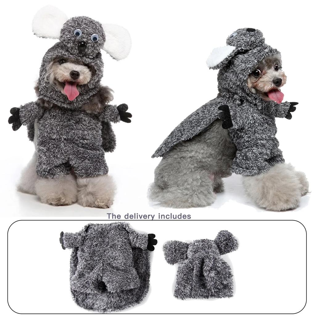 Милый костюм панды, забавная одежда, костюм для косплея собаки, забавный наряд, новинка для питомца, комплект костюмов для праздника, вечеринки, собаки, почтальона, Рождества