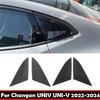Для Changan UNIV UNI-V 2024 ABS Углепластик Черный Боковое Окно Треугольник Заднее Крыло Спойлера Накладка Аксессуары