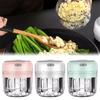 Беспроводная электрическая давилка для чеснока Mini USB, пресс-мясорубка, мясорубка для овощей и перца чили, кухонные принадлежности для измельчения продуктов — 100/250 мл