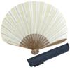 Nishikawa Shouroku Shoten Летний складной веер из марли для маленького веера премиального качества, для женщин, в форме ракушки, (Усутамаго)
