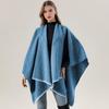 Yousheng Cashmere Imitation Cloak Shawl Solid Color Windproof Soft Warm Ladies Shawl Jacket Women Autumn Winter Scarf Shawl