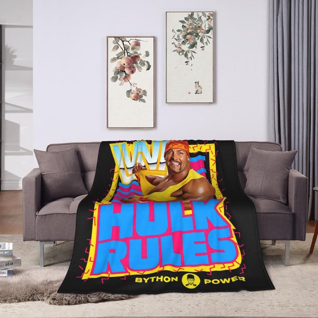 Hulk Hogan Legend Memorial Wrestling Blankets Fleece  Winter  Multi-function Soft Throw Blanket for Bed Couch Bedspread