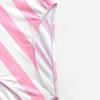 Fashion Summer Women One Piece Swimsuit Slim Backless Playsuit Striped Bikini