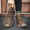 38-48 Осень / Зима Плюс Бархатные Теплые Мужские Ботинки Ручной Работы Удобные Ботильоны Для Мужчин Повседневная Обувь Мокасины Мужская Обувь Инструменты