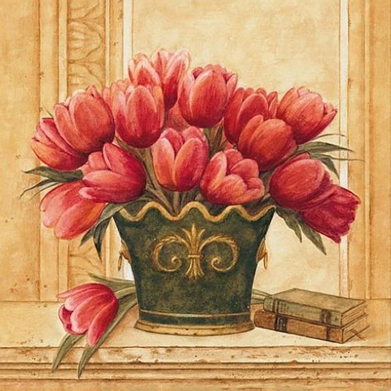 DIY 5D алмазная живопись ваза для цветов, набор для вышивки крестом, полная дрель, вышивка мозаикой, вышивка крестиком, цветочная роза, подарок из смолы, домашний декор