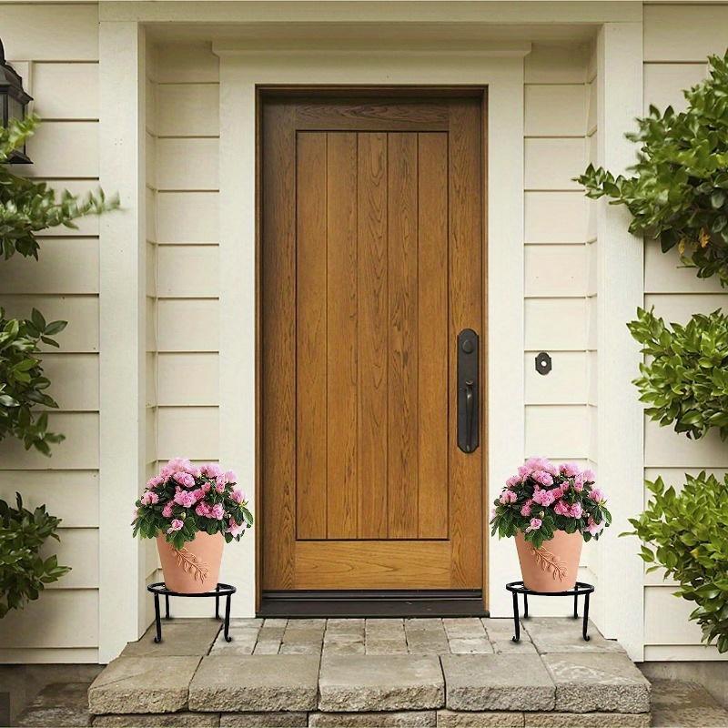 Iron Potted Stander Flower Pot Rack Stand Basion Display Shelf Garden Plant Flower Holder Balcon Round Decor Rack Decoration