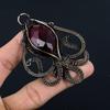 Garnet 999 Copper Wire Wrapped Pendant, Handmade Gemstone Pendant Jewelry, Gifts For Wife Brand New Pendant