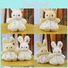 Gauze Pearl Rabbit Skirt Plush Doll With Butterfly Bow Animal Toy Birthday Gift