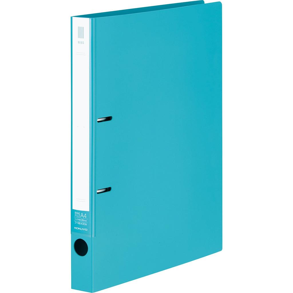 KOKUYO File Ring File NEOS A4 Capacity Turquoise Blue 220-sheet F-NE430B